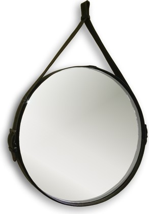 Зеркало Silver Mirrors Kapitan d710, коричневая кожа ФР-2152