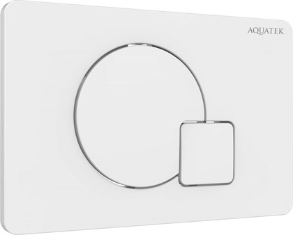 Панель смыва Aquatek клавиши круг/квадрат, 162x244, белый глянец KDI-0000066