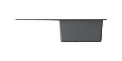 Кухонная мойка Omoikiri Sumi 79-PL с крылом, tetogranit, платина 4993667