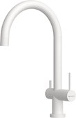 Смеситель для кухни Omoikiri Yamada Slim BL, подключение фильтрованной воды, белый матовый 4994557