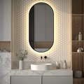 Зеркало с окантовкой Defesto Aura 60x120, LED подсветка, ИК-выключатель, тёплый белый свет DF 2936R