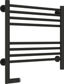 Полотенцесушитель электрический Сунержа Богема 2.0, прямая, 500x500, МЭМ слева, тёмный титан муар 15-5204-5050