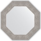 Зеркало Evoform Octagon 666x666 в багетной раме 90мм, чеканка серебряная BY 3803