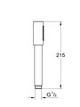 Ручной душ Grohe Sena Stick, 1 вид струи, никель матовый 26465EN0