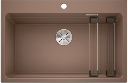 Кухонная мойка Blanco Etagon 8, отводная арматура, мускат 525195