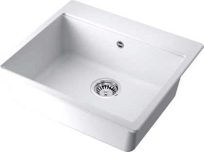 Кухонная мойка Omoikiri Akari 57 WH, Tetogranit, белый 4997365