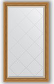 Зеркало Evoform Exclusive-G 730x1280 с фацетом и гравировкой, в багетной раме 70мм, состаренное золото с плетением BY 4217