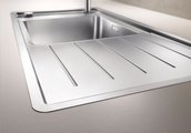 Кухонная мойка Blanco Andano XL 6S-IF Compac, чаша слева, отводная арматура, полированная сталь 523002
