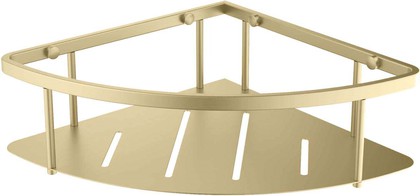 Полка угловая Aquatek 218x218x75, шлифованное золото AQ4926BG