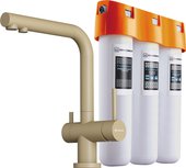 Комплект смеситель+фильтр Omoikiri Nagano-CH-P + Pure drop Lite, шампань 4081.8028P