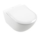 Сиденье с крышкой для унитаза Villeroy & Boch Subway 2.0 SlimSeat, с функцией автоматического опускания (SoftClosing), со снимаемым сиденьем (QuickRelease), Альпийский белый 9M78S101
