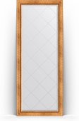 Зеркало Evoform Exclusive-G Floor 810x2010 пристенное напольное, с гравировкой, в багетной раме 88мм, римское золото BY 6317