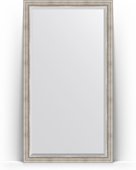 Зеркало Evoform Exclusive Floor 1110x2010 пристенное напольное, с фацетом, в багетной раме 88мм, римское серебро BY 6158