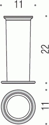 Запасная стеклянная колба для туалетного ёршика Colombo Bart В2256.000