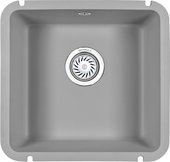 Кухонная мойка Granula 3801, 455x435, под столешницу, кварц, Алюминиум 3801, АЛЮМИНИУМ