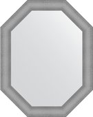Зеркало Evoform Polygon 760x960 в багетной раме 88мм, серебряная кольчуга BY 7292