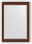 Зеркало Evoform Exclusive 720x1020 с фацетом, в багетной раме 65мм, орех BY 1197