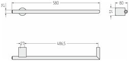 Полотенцесушитель электрический Сунержа Идиллия MASTER 500, Золотой шёлк 32-0857-0500