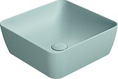 Раковина GSI Nubes 380, накладная, квадратная, Ghiaccio matte 903815