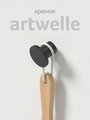 Крючок настенный ArtWelle Universell, 25x20мм, чёрный матовый AWE 011