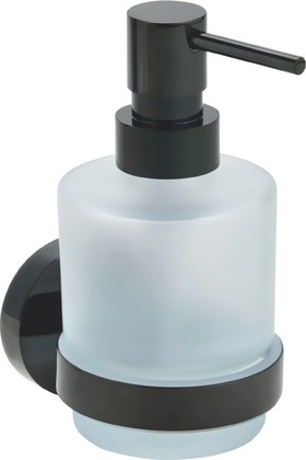 Дозатор для жидкого мыла Bemeta Hematit 200мл, стекло, антрацит глянцевый 159109102