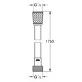Шланг для душа Grohe Relexaflex, 1.75м, без индивидуальной упаковки, хром 45992001