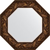 Зеркало Evoform Octagon 630x630 в багетной раме 99мм, византия бронза BY 7374
