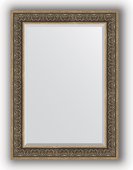 Зеркало Evoform Exclusive 790x1090 с фацетом, в багетной раме 101мм, вензель серебряный BY 3475