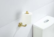 Держатель туалетной бумаги Aquatek Оберон, для запасного рулона, шлифованное золото AQ4207BG
