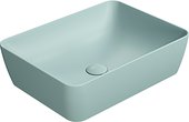 Раковина GSI Nubes 500, накладная, прямоугольная, Ghiaccio matte 903715