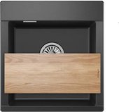 Кухонная мойка Granula Estetica ES-4701, 470x500, кварц, Чёрный 4701, ЧЁРНЫЙ