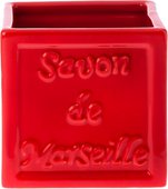 Стакан для зубных щёток Spirella Savon De Marseille красный 4007272