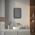 Зеркало с окантовкой Defesto Aura 40x60, LED подсветка, ИК-выключатель, тёплый белый свет DF 2972R