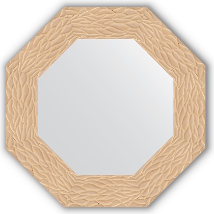 Зеркало Evoform Octagon 566x566 в багетной раме 90мм, золотые дюны BY 3796