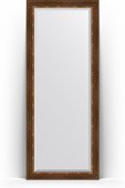 Зеркало Evoform Exclusive Floor 810x2010 пристенное напольное, с фацетом, в багетной раме 88мм, римская бронза BY 6119