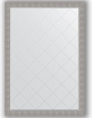Зеркало Evoform Exclusive-G 1310x1860 с гравировкой, в багетной раме 90мм, чеканка серебряная BY 4496