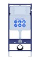 Унитаз с инсталляцией Aquatek Гелиос tornado 4в1, крепёж, сиденье soft-close, клавиша хром SET AQUATEK ГЕЛИОС-028