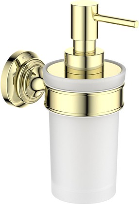 Дозатор жидкого мыла Aquatek Классик настенный, полированное золото AQ4505PG