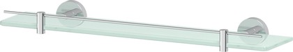 Полка для ванной ArtWelle Harmonia 50см, хром, стекло HAR 035