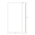 Зеркало с матированием и LED-подсветкой Defesto, 34W, 60x120см, без выключателя, нейтральный белый свет DF 3808