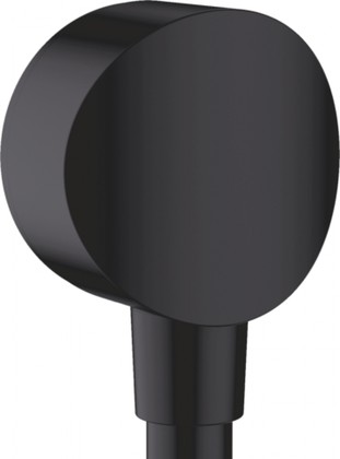 Шланговое подсоединение Hansgrohe FixFit S, с клапаном обратного тока, матовый чёрный 26453670