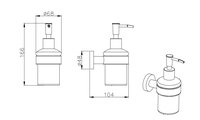 Дозатор жидкого мыла Aquatek Вега, матовый чёрный AQ4005MB