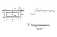 Тумба с раковиной Aquatek Либра 600, подвесная, 2 выдвижных ящика push-to-open, фасад шалфей зелёный, корпус дуб давос AQ66060-DO-GS