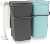 Набор ведер для мусора Brabantia Sort&Go, 16л, 2шт. 110023