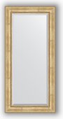 Зеркало Evoform Exclusive 820x1720 с фацетом, в багетной раме 120мм, состаренное серебро с орнаментом BY 3610