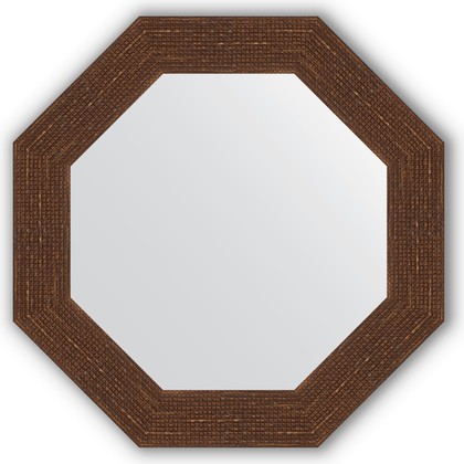 Зеркало Evoform Octagon 530x530 в багетной раме 70мм, мозаика античная медь BY 3739