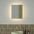Зеркало с фацетом Defesto Glow 40x50, LED подсветка, сенсорный выключатель, тёплый белый свет DF 2511S