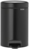 Мусорный бак с педалью Brabantia NewIcon 3л, чёрный матовый 113321