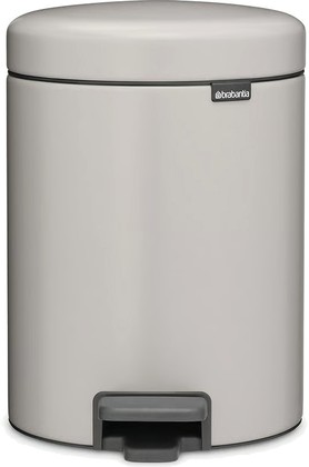 Мусорный бак с педалью Brabantia NewIcon 5л, Soft Grey Мягкий серый 252204