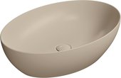 Раковина GSI Pura 600, накладная, овальная, бежевый матовый 8842PVC08